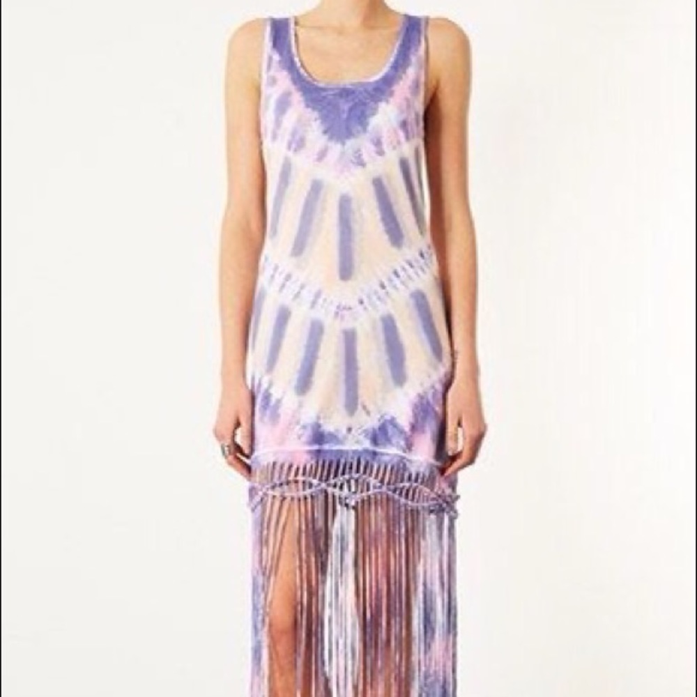 Topshop Maxi Fringe dress